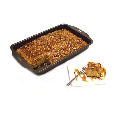 NORPRO Cake Pan, Rectangular, 13 in OAL, Non-Stick: Yes 3985